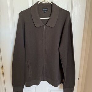 Club Monaco men’s chocolate brown cardigan size M brand new